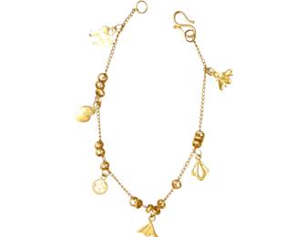 24k yellow gold bracelet