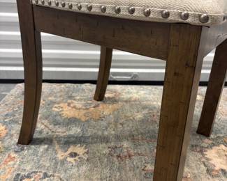 closer angle of upholstered chair