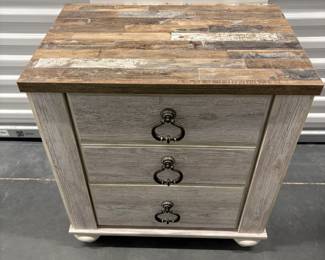 Whitewashed nightstand $55.00