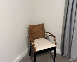 small basketweave accent chair $75.00