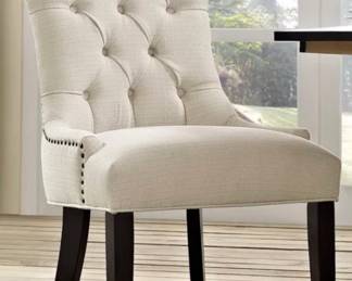 White Tufted chair( quantity of 2) $60.00 each