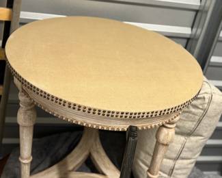 round canvas top table $ 80.00