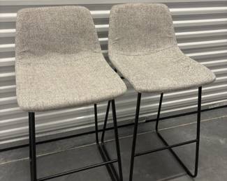 Fabric gray barstools $110.00 set of 2