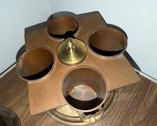 Art deco copper wine chillers