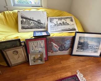 piles of prints and posters