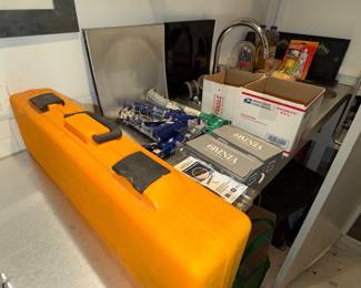 some tools and treasures in the basement