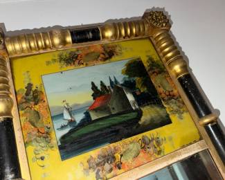 Lovely reverse painted mirror