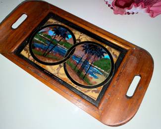 Rio De Janeiro Iridescent butterfly wing inlay