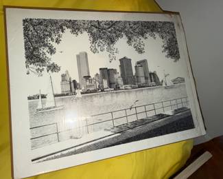 Architectural drawings "Lower Manhattan" by Delbert Duchein