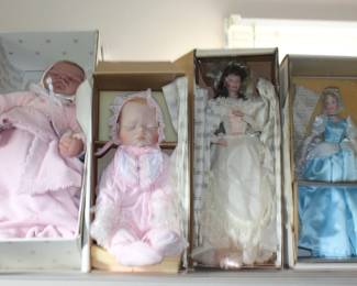 Ashton Drake Bride Doll, Franklin Heirloom Cindella Doll More