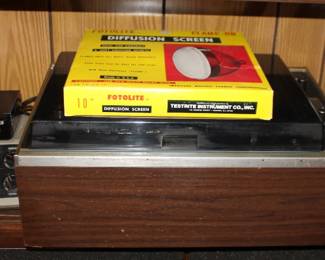 Bearcat 250, Testrite Diffusion Sreen, Turntable
