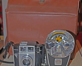 Brownie Twin 20 Camera, bag and Flash Holder