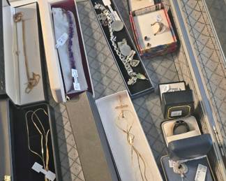 Gold Silver Necklaces, Bracelets, Rings