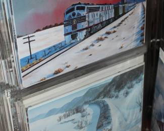 Unused Train and Scenic Greeting Cards, Hundreds 1