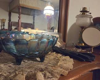 Carnival Glass Large Bowl