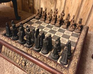 Ornate Large Chess Set