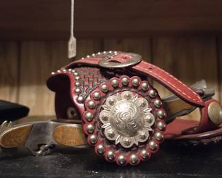 Ornate Western Spur Set