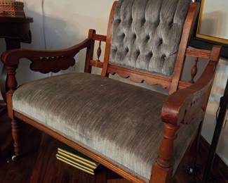 Victorian East-Lake Style Walnut Armchair