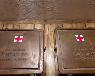Vintage US Military First Aid Boxxes