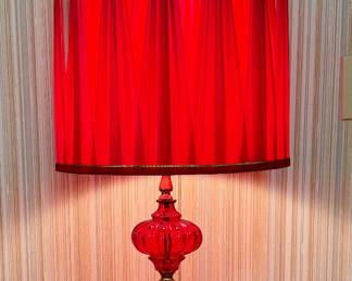 MCM Red table Lamp