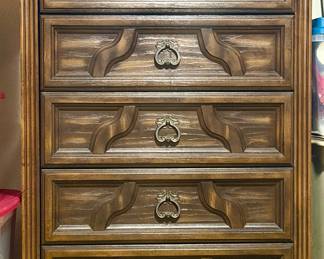 5 drawer highboy dresser
