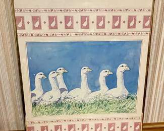 Framed Goose Artwork