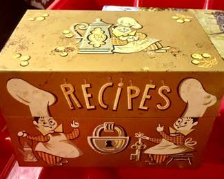 Vintage recipe box