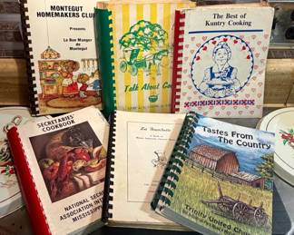 Vintage and new Cookbooks several