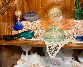 Vtg Avon Bottles/Depression Glass/Milk Glass