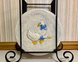 Vintage Goose Burner Covers - Set of 4