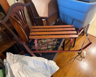 Very Small Antique Snow Sled