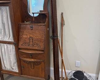Antique Snow Skis, Antique Fan
