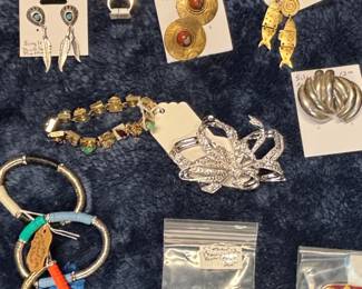 Assorted Vintage Costume and Sterling Jewelry Collection with Southwestern and Artisan Pieces third image