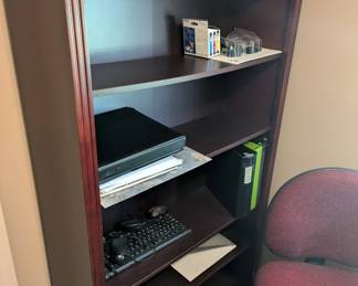 Two matching bookshelves