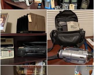 Vintage electronics, kitchen items, and tools