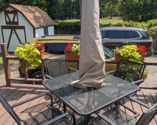 Outdoor Table Set (NOTE-CARS ARE NOT BEING SOLD!)