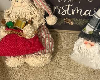 Hand quilted Santas