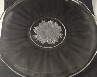 Scalloped Rose Occasion Plate or Platter