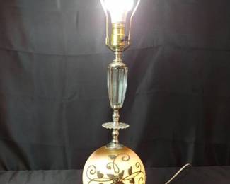Vintage Hollywood Regency Lamp No Shade