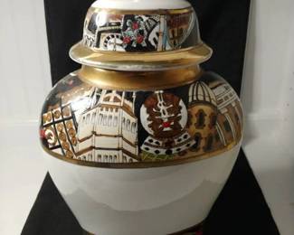 Vintage Hand Painted Vase or Urn