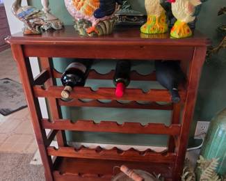 Wine Rack - Chickens - Roosters