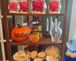 Franciscan Dishes - Halloween Decor- Canisters