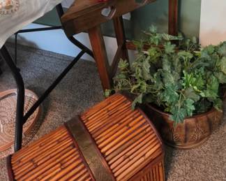 Corner Table - Artificial Plant- Trunk