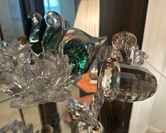 several Swarovski crystal pieces