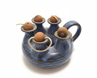 Vintage Studio Pottery FiveSpout Oil Cruet