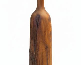 HandTurned Wooden Bottle Vase