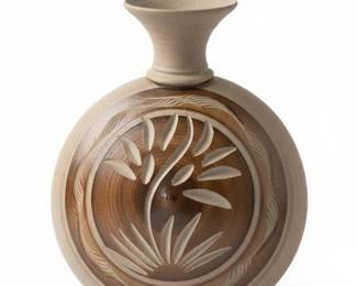 Studio Pottery Moon Flask