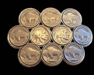Vintage Buffalo Nickel Belt Buckle