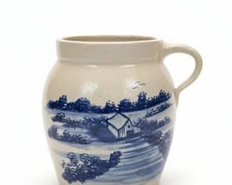 Paul Storie Pottery HandPainted Stoneware Pitcher