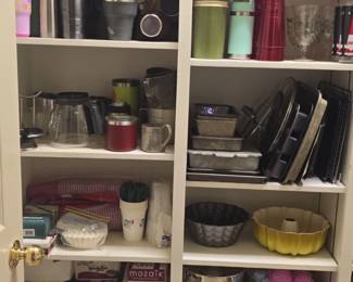 Assorted Kitchenware and Pantry Organization Lot